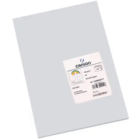 (C200040177) IRIS CARTULINA 210X297MM 185GR GRIS PERLA -50U-