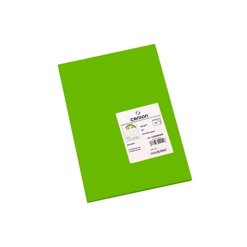 (C200040208) IRIS CARTULINA 297X420MM 185GR VERDE BILLAR -50U-