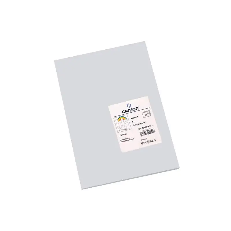 (C200040214) IRIS CARTULINA 297X420MM 185GR GRIS PERLA -50U-