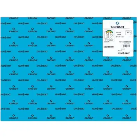 (C200040233) IRIS CARTULINA 50X65CM 185GR AZUL MALDIVAS -25U-
