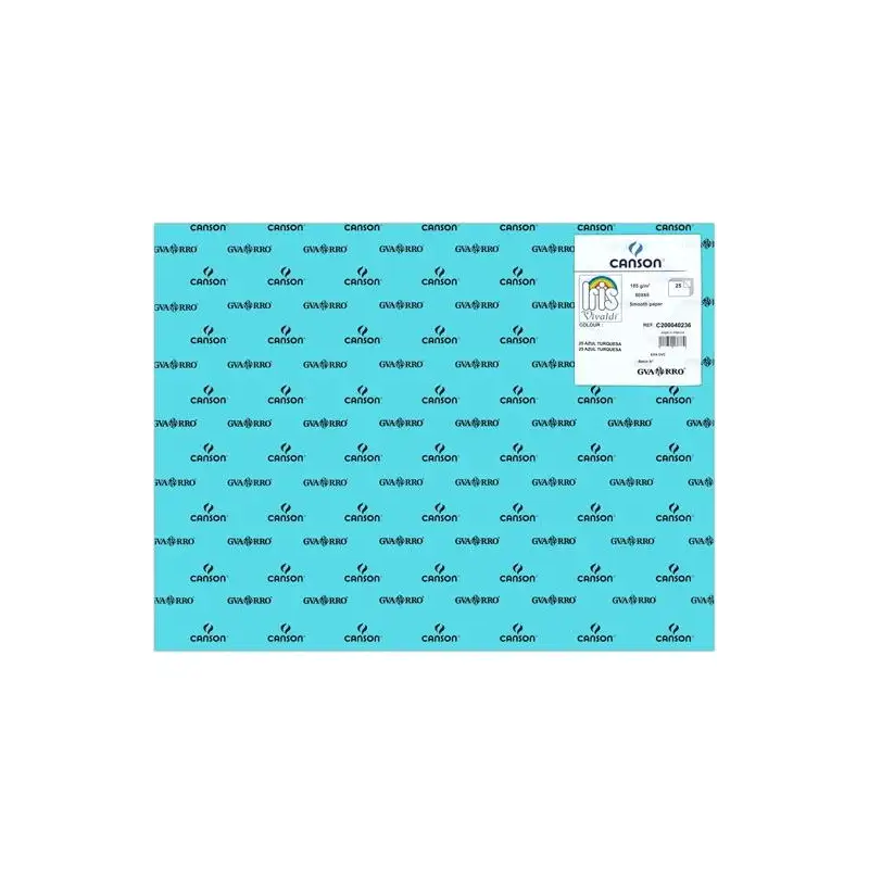 (C200040236) IRIS CARTULINA 50X65CM 185GR AZUL TURQUESA -25U-