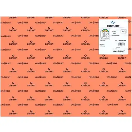 (C400080164) IRIS CARTULINA 50X65CM 185GR CORAL -25U-