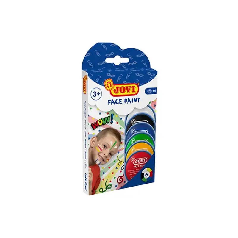 (171) JOVI ESTUCHE 6 BOTES PINTURA DE MAQUILLAJE 8ML COLORES SURTIDOS