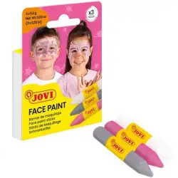 (175FA) JOVI MAQUILLAJE ESTUCHE 3 BARRAS FANTASY