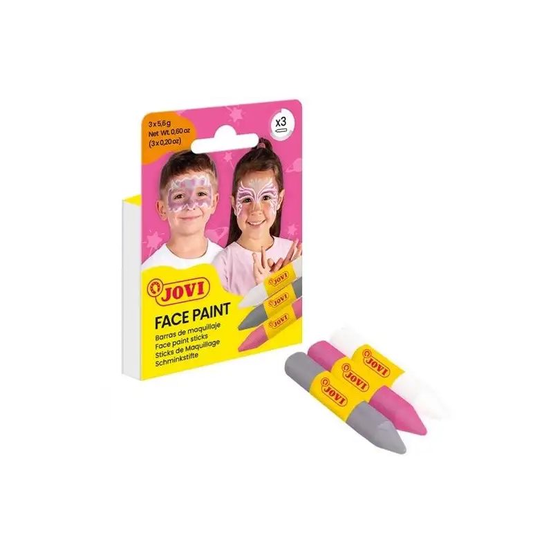 (175FA) JOVI MAQUILLAJE ESTUCHE 3 BARRAS FANTASY