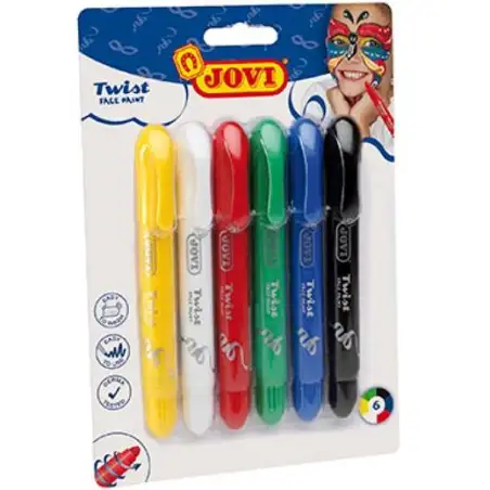 (191) JOVI PACK 6 BARRAS MAQUILLAJE TWIST EN STICK C/SURTIDOS
