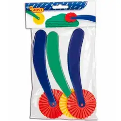 (422) JOVI RUEDAS CORTADORAS DE PASTA BOLSA 3U C/SURTIDOS
