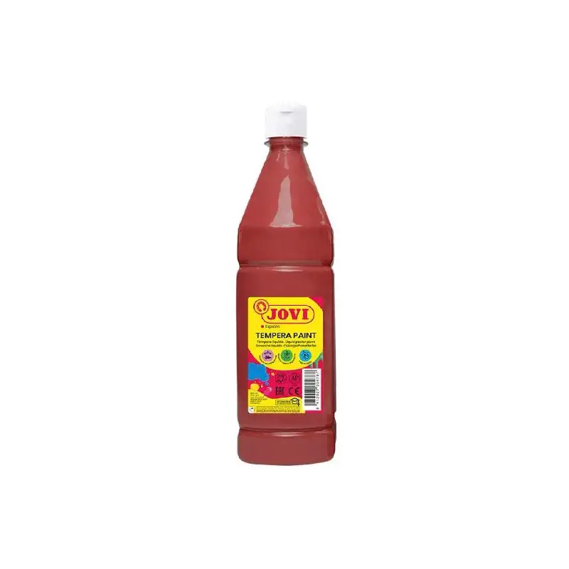 (51112) JOVI TÉMPERA LÍQUIDA PAINT MARRÓN BOTELLA 1000ML