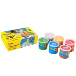 (560/S) JOVI PINTURA DE DEDOS ESTUCHE 6 BOTES 125ML C/SURTIDOS