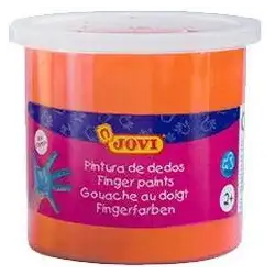 (56006) JOVI PINTURA DE DEDOS ESTUCHE 5 BOTES 125ML NARANJA