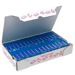 (7013) JOVI PLASTILINA SCHOOL PASTILLA 50GR AZUL OSCURO CAJA 30 UD