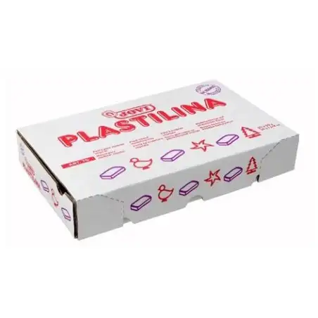 (7104) JOVI PLASTILINA SCHOOL PASTILLA 150GR NARANJA CAJA 15 UD