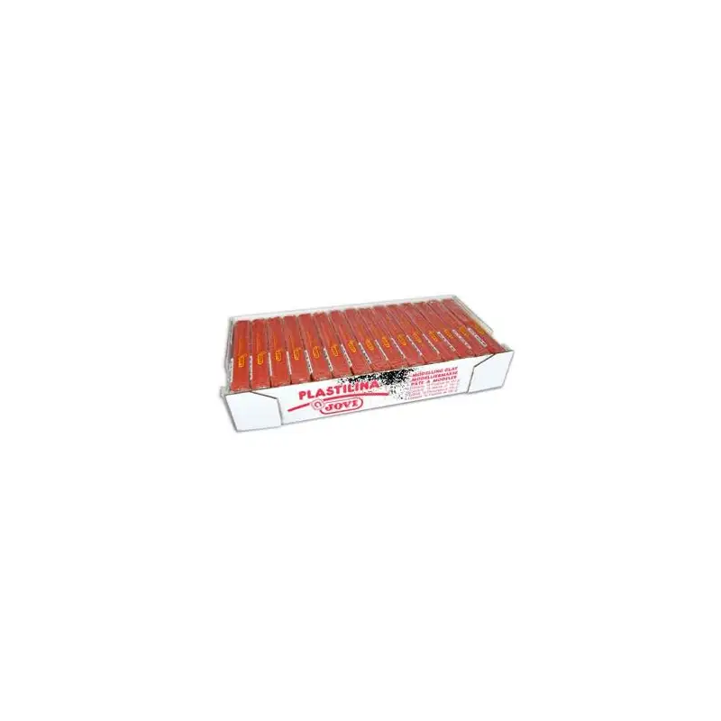 (7109) JOVI PLASTILINA SCHOOL PASTILLA 150GR MARRÓN CAJA 15 UD