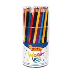 (734/84) JOVI LÁPICES DE COLORES WOODLESS C/SURTIDOS BOTE 84 UD