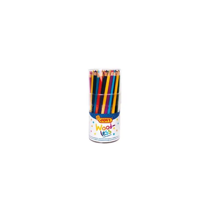 (734/84) JOVI LÁPICES DE COLORES WOODLESS C/SURTIDOS BOTE 84 UD