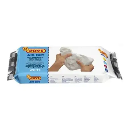 (85) JOVI AIR DRY PASTILLA DE PASTA MODELAR ENDURECE AL AIRE 500 GR BLANCA