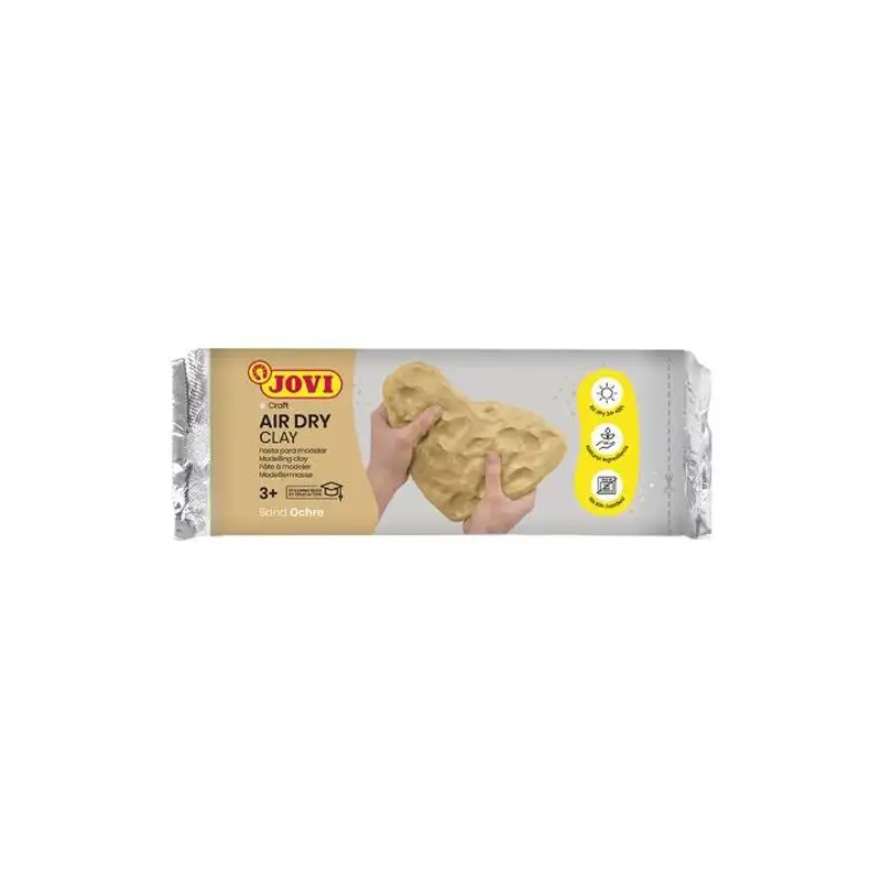 (87) JOVI AIR DRY PASTILLA DE PASTA MODELAR ENDURECE AL AIRE 250GR OCRE