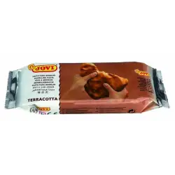 (88) JOVI AIR DRY PASTILLA DE PASTA MODELAR ENDURECE AL AIRE 500 GR TERRACOTA