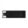 (DT70/64GB) KINGSTON PENDRIVE DATATRAVELER DT70 64GB C/TAPA PROTECTORA Y RANURA PARA COLGAR USB-C 3.2 NEGRO