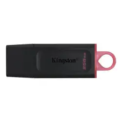 (DTX/256GB) KINGSTON PENDRIVE DATATRAVELER EXODIA 256GB C/TAPA PROTECTORA Y RANURA PARA COLGAR USB 3.2 NEGRO/ROSA
