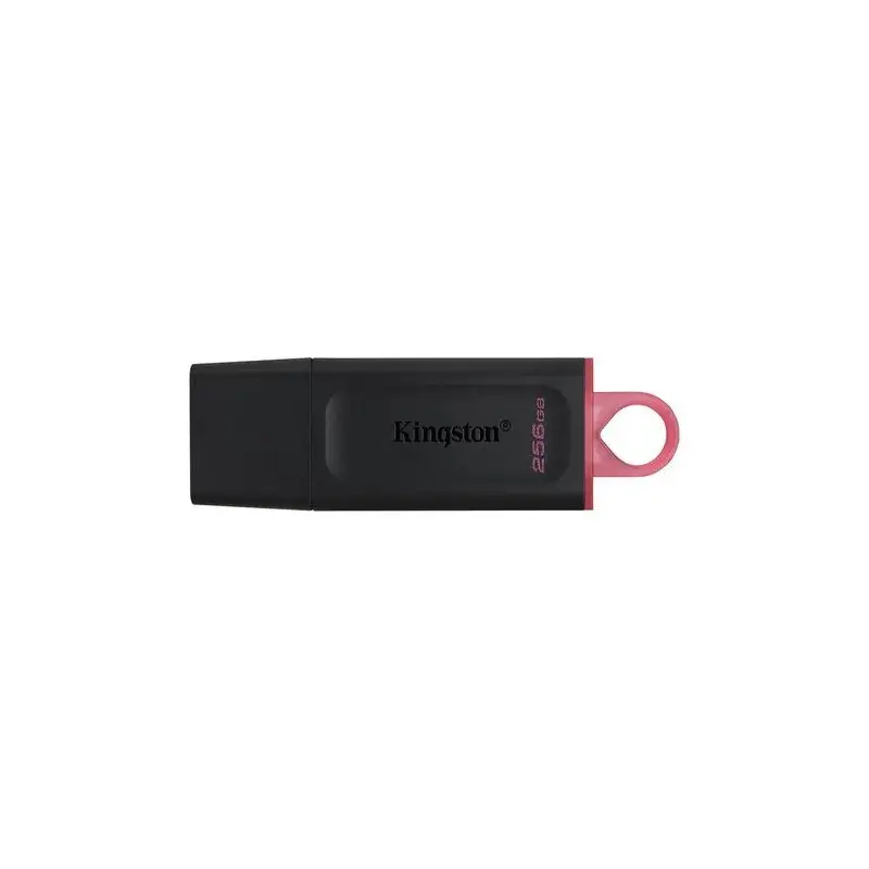 (DTX/256GB) KINGSTON PENDRIVE DATATRAVELER EXODIA 256GB C/TAPA PROTECTORA Y RANURA PARA COLGAR USB 3.2 NEGRO/ROSA