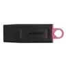 (DTX/256GB) KINGSTON PENDRIVE DATATRAVELER EXODIA 256GB C/TAPA PROTECTORA Y RANURA PARA COLGAR USB 3.2 NEGRO/ROSA