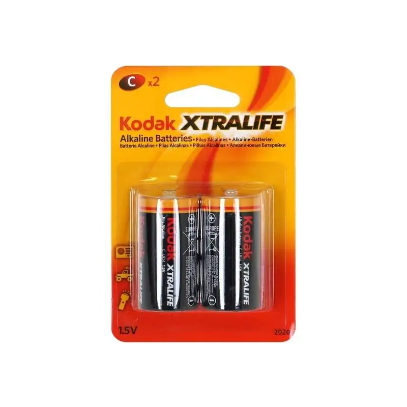 (KDXLR14PB2) KODAK PILAS EXTRALIFE ALCALINAS C - LR14 - PACK 2 UDS
