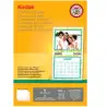 (5740-016) KODAK PAPEL FOTOGRÁFICO 216X279MM 170GR ESPECIAL CALENDARIOS PAQUETE 13H BLANCO