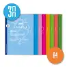 (06A4003) LAMELA LIBRETA GRAPADA 50H A4 90GR CUADROVÍA 3MM C/MARGEN CUBIERTA BÁSICA C/SURTIDOS