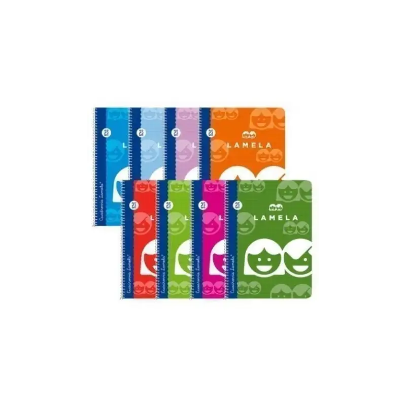 (07F003) LAMELA CUADERNO ESPIRAL 80H FOLIO 70GR CUADROVÍA 3MM C/MARGEN CUBIERTA BÁSICA C/SURTIDOS