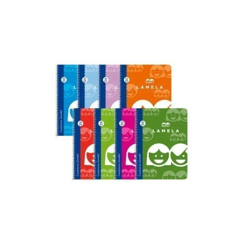 (07F004) LAMELA CUADERNO ESPIRAL 80H FOLIO 70GR CUADROVÍA 4MM C/MARGEN CUBIERTA BÁSICA C/SURTIDOS