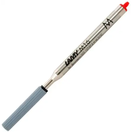 (1200151) LAMY RECAMBIO M16 PARA BOLÍGRAFO PUNTA M 801 TINTA ROJO