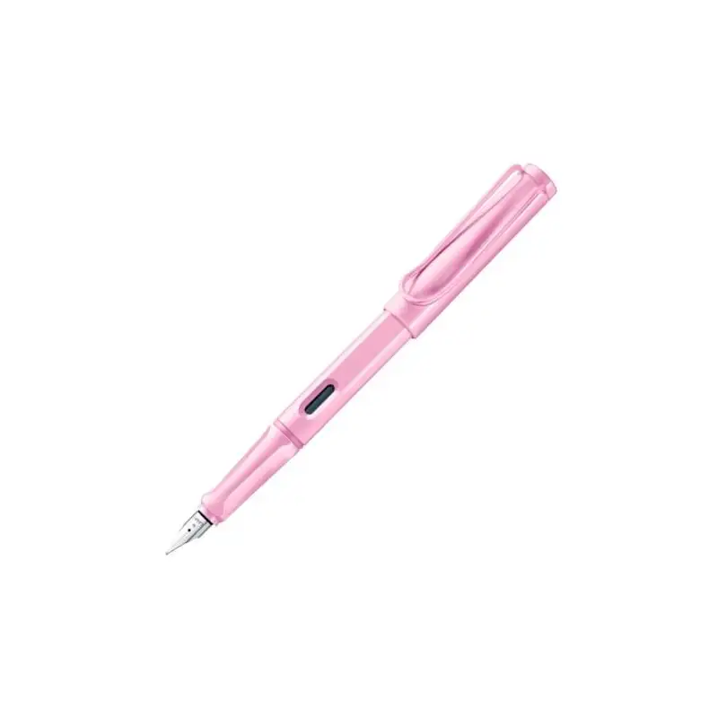(1237239) LAMY PLUMA ESTILOGRÁFICA SAFARI PLÁSTICO ASA MANGO ERGONÓMICO CARTUCHO TINTA AZUL PUNTA M ROSA CLARO