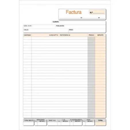 (T-56) LOAN TALONARIO FACTURAS A4 NATURAL AUTOCOPIA DUPLICADO