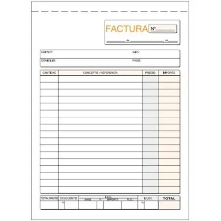 (T-6) LOAN TALONARIO FACTURAS CUARTO NATURAL