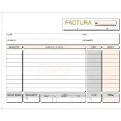 (T-66) LOAN TALONARIO FACTURAS 1/4 APAISADO AUTOCOPIA TRIPLICADO