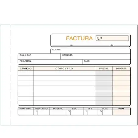 (T-69) LOAN TALONARIO FACTURAS OCTAVO APAISADO TRIPLICADO AUTOCOPIA