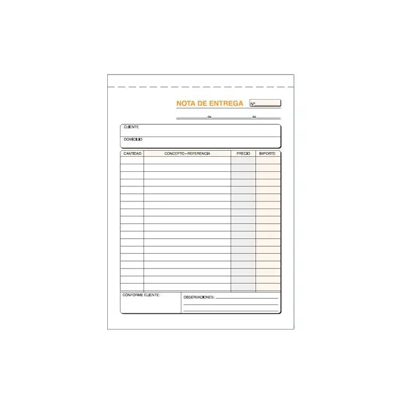 (T-92) LOAN TALONARIO ENTREGAS CUARTO NATURAL TRIPLICADO AUTOCOPIA