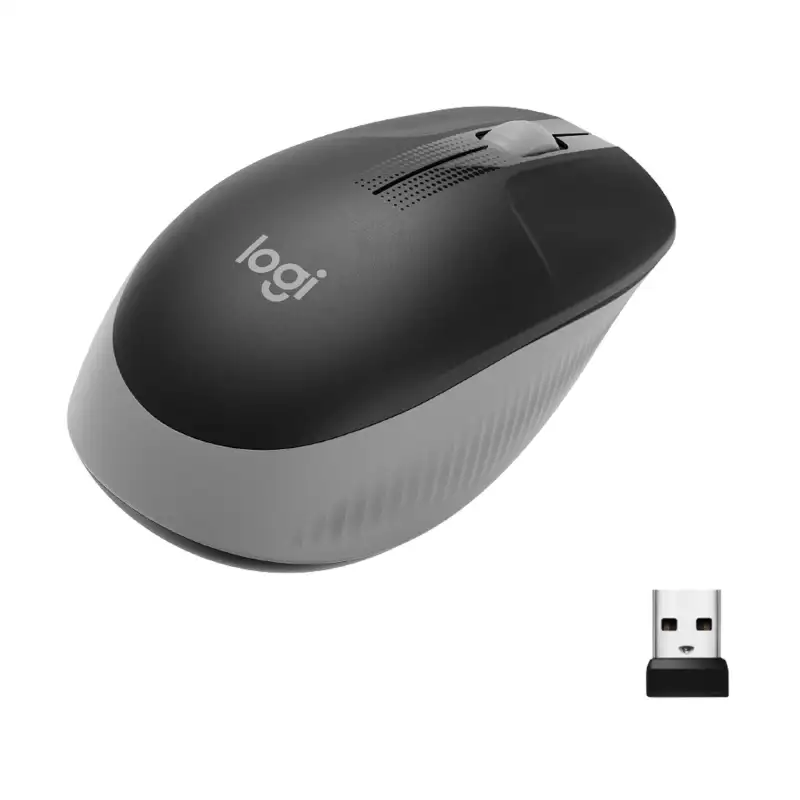 (910-005906) LOGITECH RATÓN M190 INALÁMBRICO 1000PPP AMBIDIESTRO 3 BOTONES NEGRO/GRIS CLARO