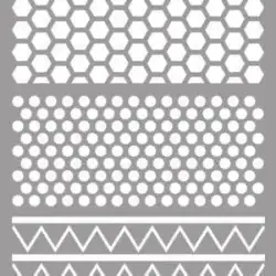 (090014) LA PAJARITA STENCIL ST-14 PLANTILLA DECORATIVA MODELO TEXTURES