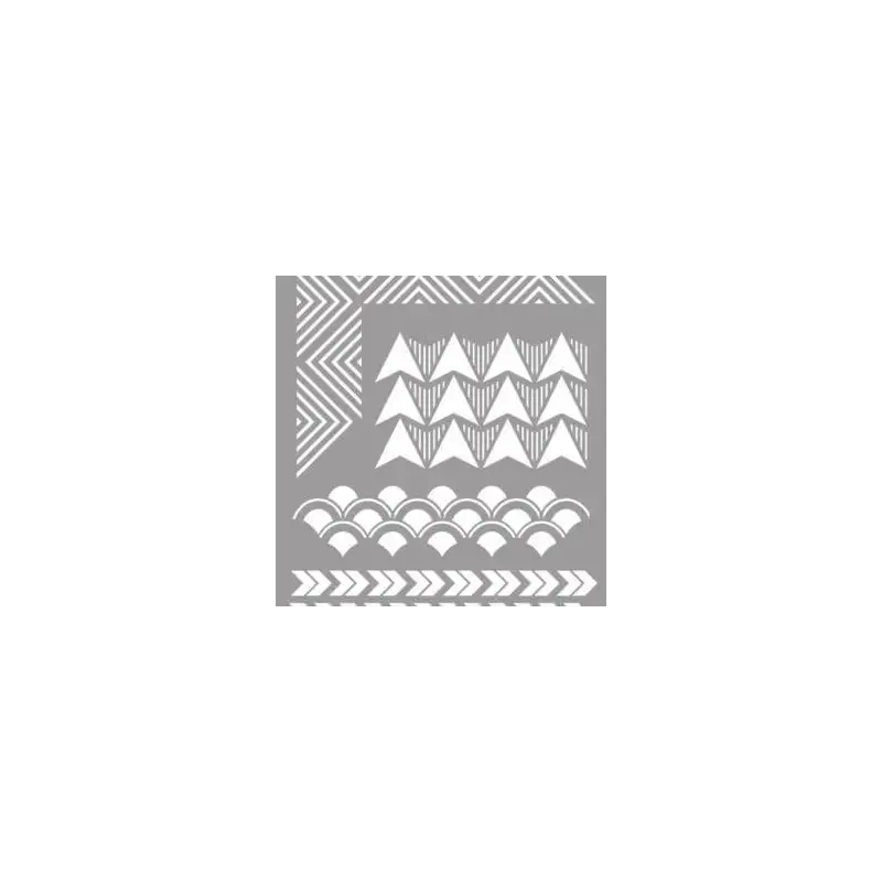 (090021) LA PAJARITA STENCIL ST-21 PLANTILLA DECORATIVA MODELO GEOMETRIC
