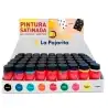 (090915) LA PAJARITA PINTURA SATINADA BOTE DE 35ML COLORES SURTIDOS EXPOSITOR SOBREMESA 54UD