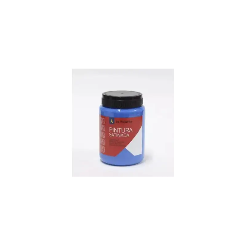 (110222) LA PAJARITA TÉMPERA ESCOLAR BOTE DE 35ML SATINADA AZUL INTENSO L-12