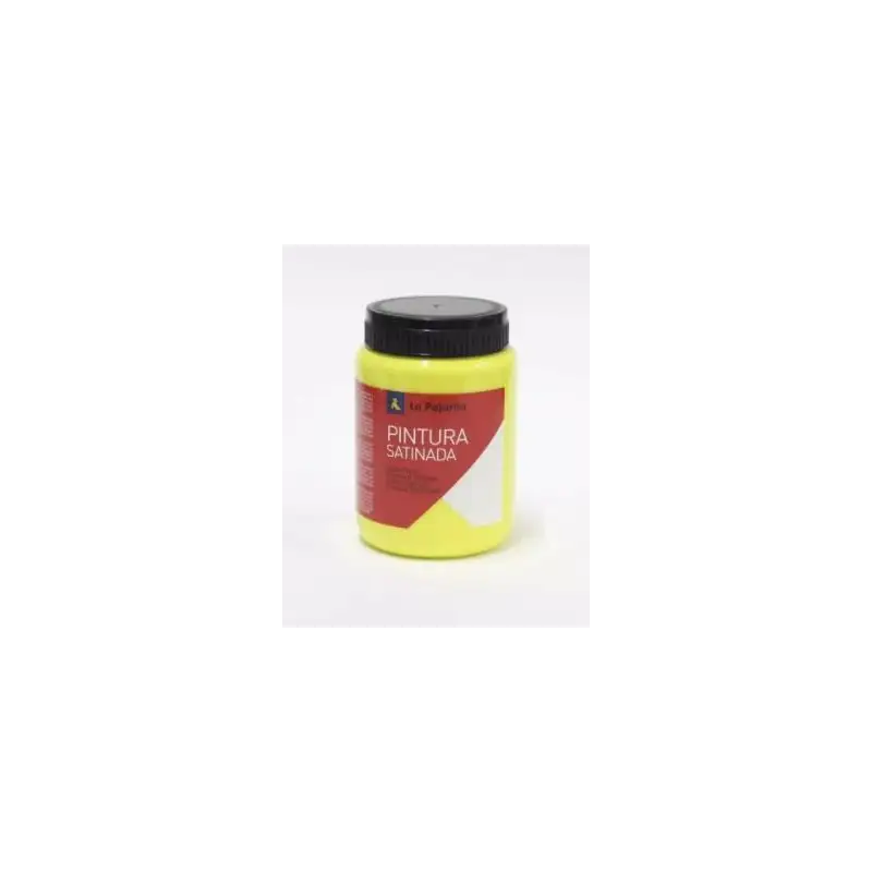 (110922) LA PAJARITA TÉMPERA ESCOLAR BOTE DE 35ML SATINADA AMARILLO LIMON L-01