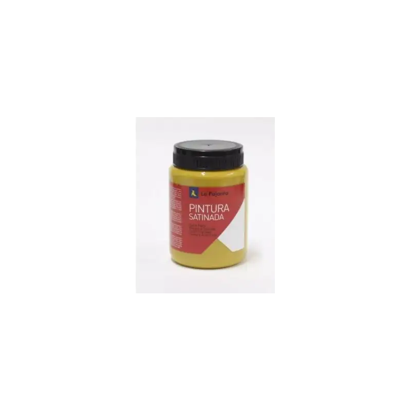 (111022) LA PAJARITA TÉMPERA ESCOLAR BOTE DE 35ML SATINADA AMARILLO OXIDO L-03
