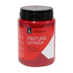 (111213) LA PAJARITA TÉMPERA ESCOLAR BOTE DE 375ML CARMIN L-09
