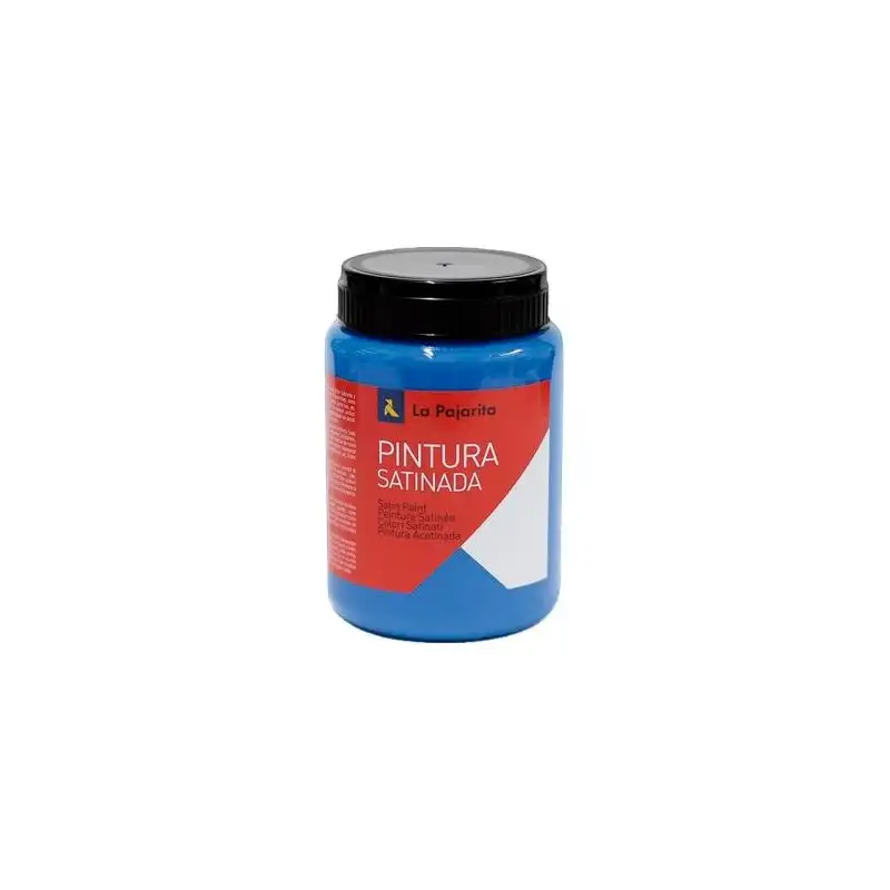 (118313) LA PAJARITA TÉMPERA ESCOLAR BOTE DE 375ML SATINADA CYAN L-26