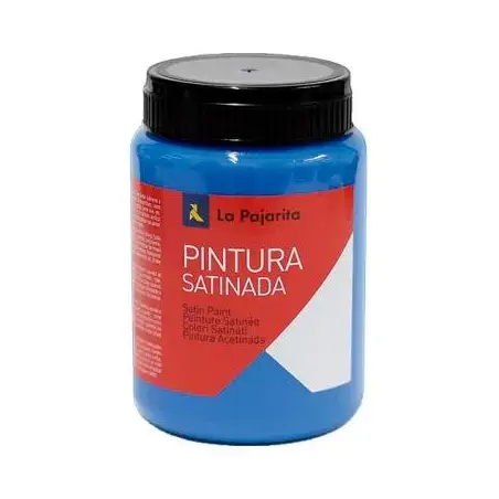 (118313) LA PAJARITA TÉMPERA ESCOLAR BOTE DE 375ML SATINADA CYAN L-26