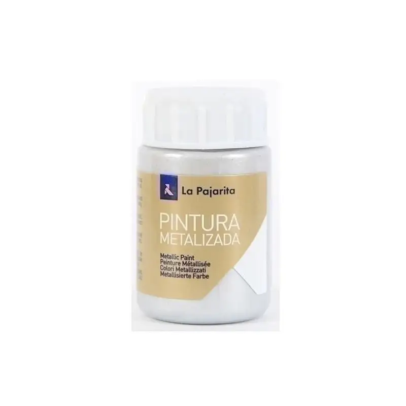(123722) LA PAJARITA PINTURA METALIZADA ME-01 35ML PLATA