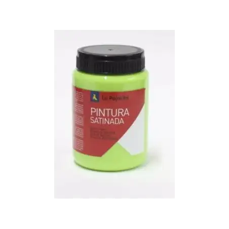 (169622) LA PAJARITA TÉMPERA ESCOLAR BOTE DE 35ML SATINADA VERDE LORO L-37